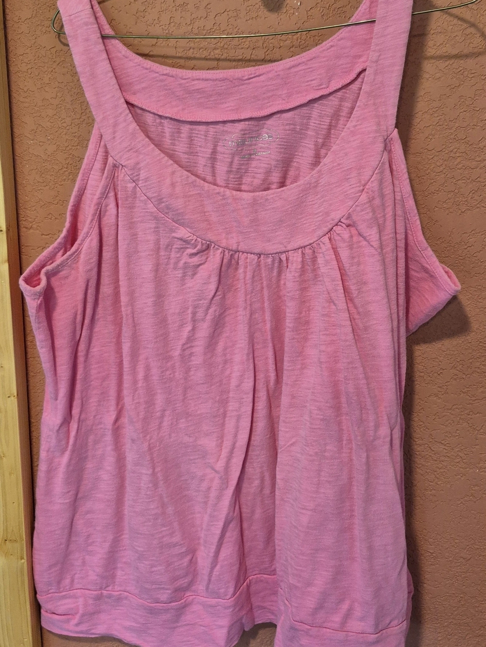 Maurices Pink Scoop-Neck Sleeveless Tank